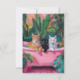 Carte de remerciements plat