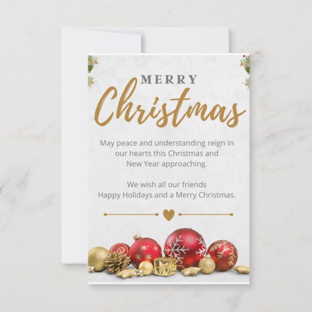 Carte de remerciements plat (Devant)