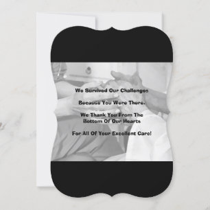 Carte de remerciements plat de 3,5 po x 5 po à