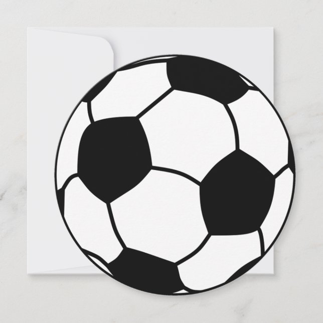 Carte de remerciements plat de football (Devant)