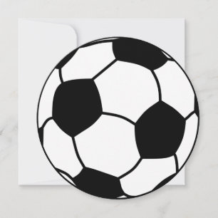 Carte de remerciements plat de football