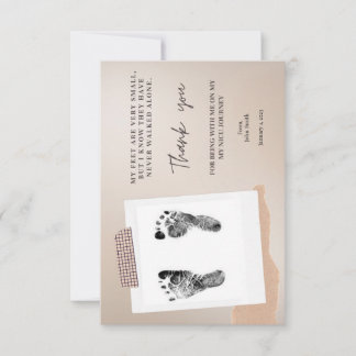 Carte de remerciements plat NICU