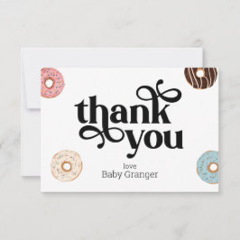 Carte de remerciements plat personnalisé