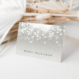 Carte de remerciements Platine