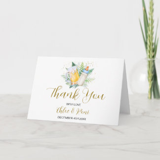 Carte de remerciements plié de Baby shower modifia