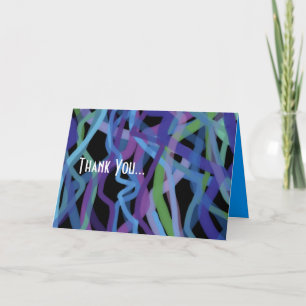 Carte de remerciements plié du bar Torah Retro