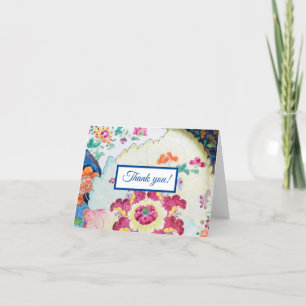 carte de remerciements plié feuille de tabac vinta