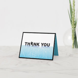Carte de remerciements plié par bat mitzvah de