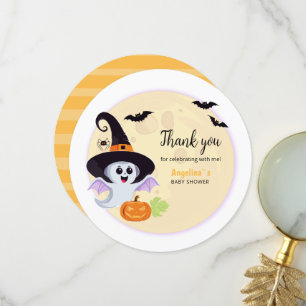 Carte de remerciements plié pour Baby shower.