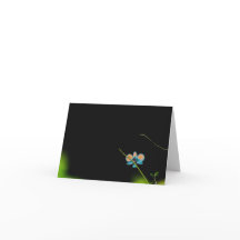Carte de remerciements pliée