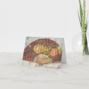 Carte de remerciements pliée