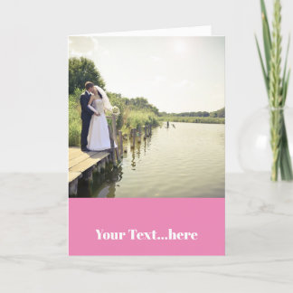 Carte de remerciements pliée