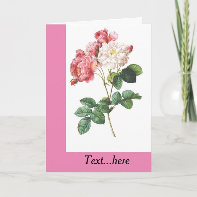 Carte de remerciements pliée (Devant)