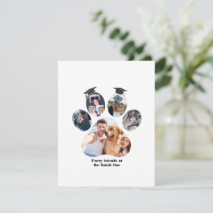 Carte de remerciements pliée