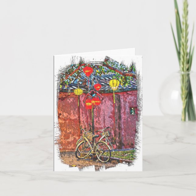 Carte de remerciements pliée (Devant)