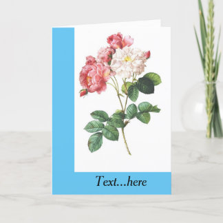 Carte de remerciements pliée