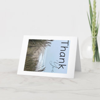 Carte de remerciements pliée