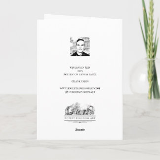 Carte de remerciements pliée