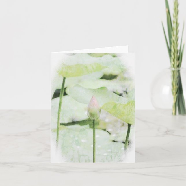 Carte de remerciements pliée (Devant)