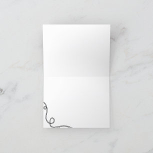 Carte de remerciements pliée