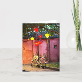 Carte de remerciements pliée