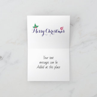 Carte de remerciements pliée