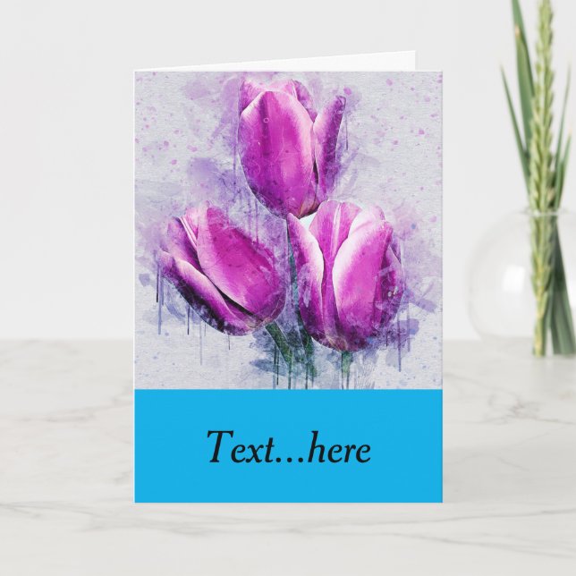 Carte de remerciements pliée (Devant)