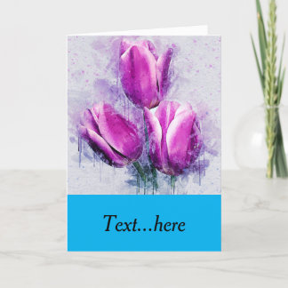 Carte de remerciements pliée