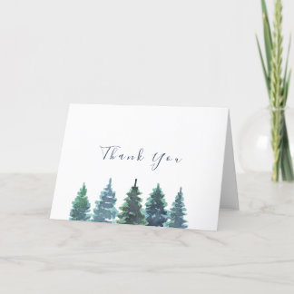 Carte de remerciements pliée