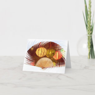 Carte de remerciements pliée