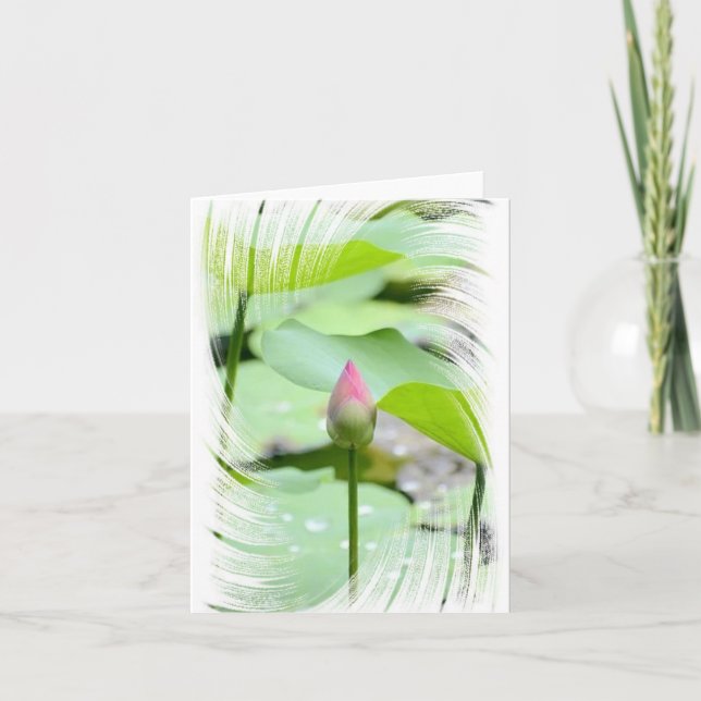 Carte de remerciements pliée (Devant)