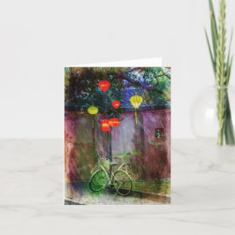 Carte de remerciements pliée