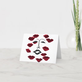 Carte de remerciements pliée