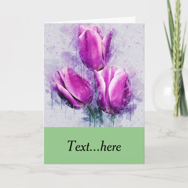 Carte de remerciements pliée (Devant)