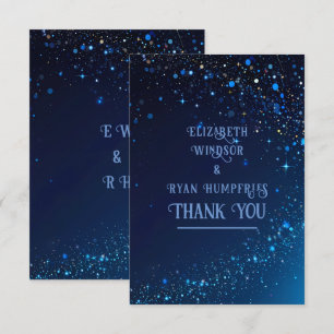 Carte de remerciements pliée