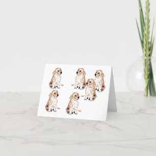 Carte de remerciements pliée ; Labrador Retriever