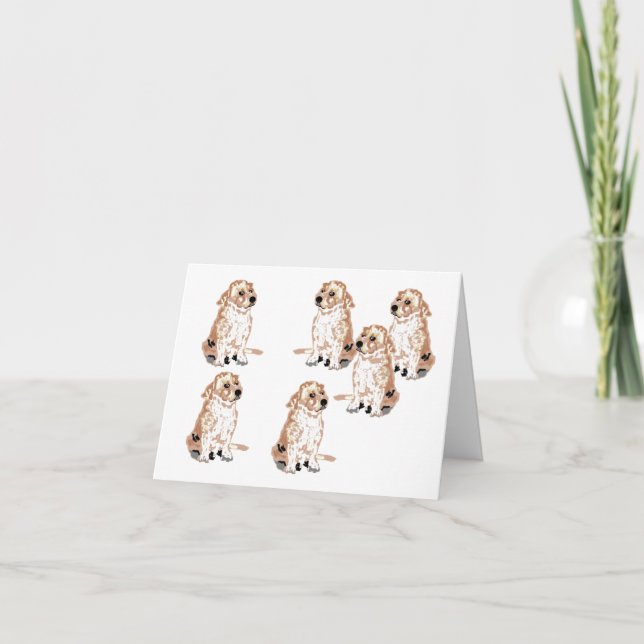 Carte de remerciements pliée ; Labrador Retriever (Devant)
