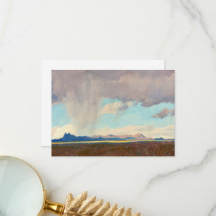 Carte De Remerciements Pluie pour le Golfe par Maynard Dixon