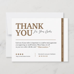 CARTE DE REMERCIEMENTS PME
