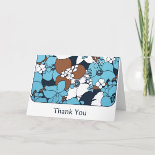 Carte De Remerciements Poche à fleurs