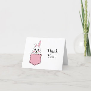Carte De Remerciements Pocket Pet Bunny Personnaliser