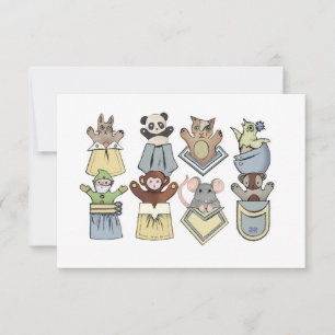 Carte De Remerciements Pocket Puppepets Card
