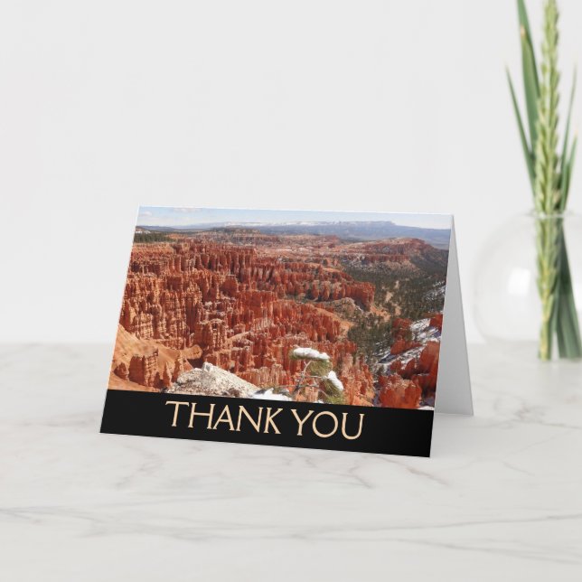 Carte De Remerciements Point d'inspiration à Bryce Canyon I (Devant)