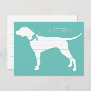 Carte De Remerciements Pointer Chien Chien Chiot Anglais Setter