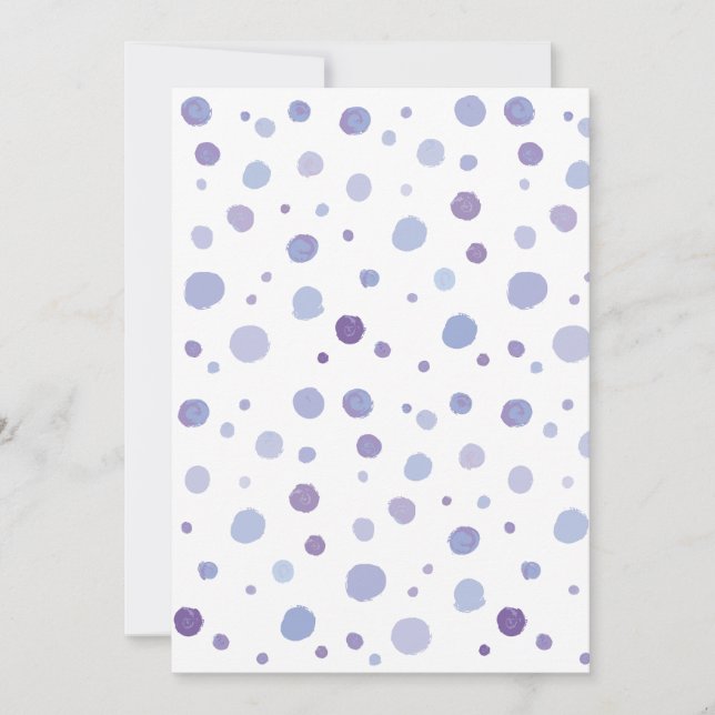 Carte De Remerciements points peints à la main (Devant)