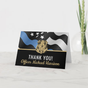 Carte De Remerciements Police Academy Graduation Police