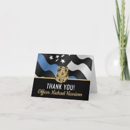 Carte De Remerciements Police Academy Graduation Police