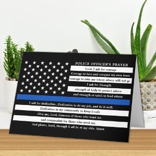 Carte De Remerciements Police Officiers Prier Police Police Police Ligne 