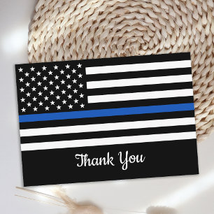Carte De Remerciements Police Police Police Police Police Police Flag Min