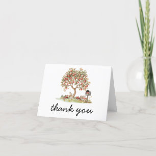 Carte De Remerciements Pomme tombée de nos yeux Baby shower